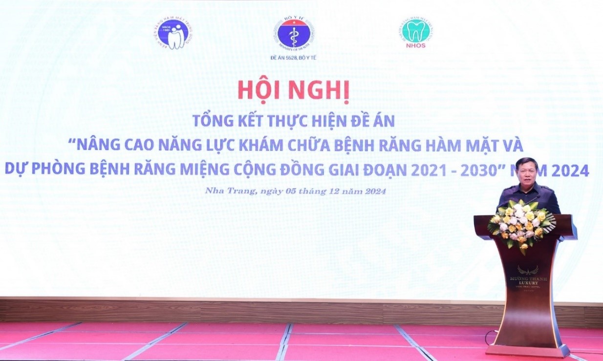 Đồng chí Đỗ Xuân Tuyên, Phó Bí thư Ban cán sự Đảng, Bí thư Đảng ủy, Thứ trưởng Bộ Y tế phát biểu chỉ đạo